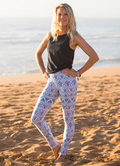 Originally created in watercolour & sublimate printed on eco friendly yoga leggings, this print is known as Tidepool by Sea Spell